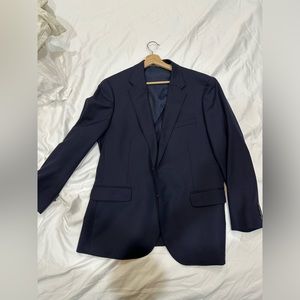 J. Crew navy blue super 110’s sport coat 44r